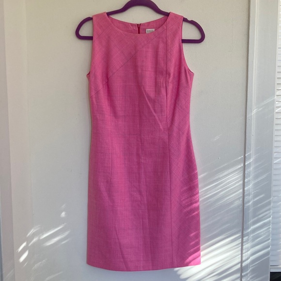 Kiton Napoli Womens Dress Sz 6 Cashmere Silk Linen Luxury Italian Pink Executive - Picture 1 of 16